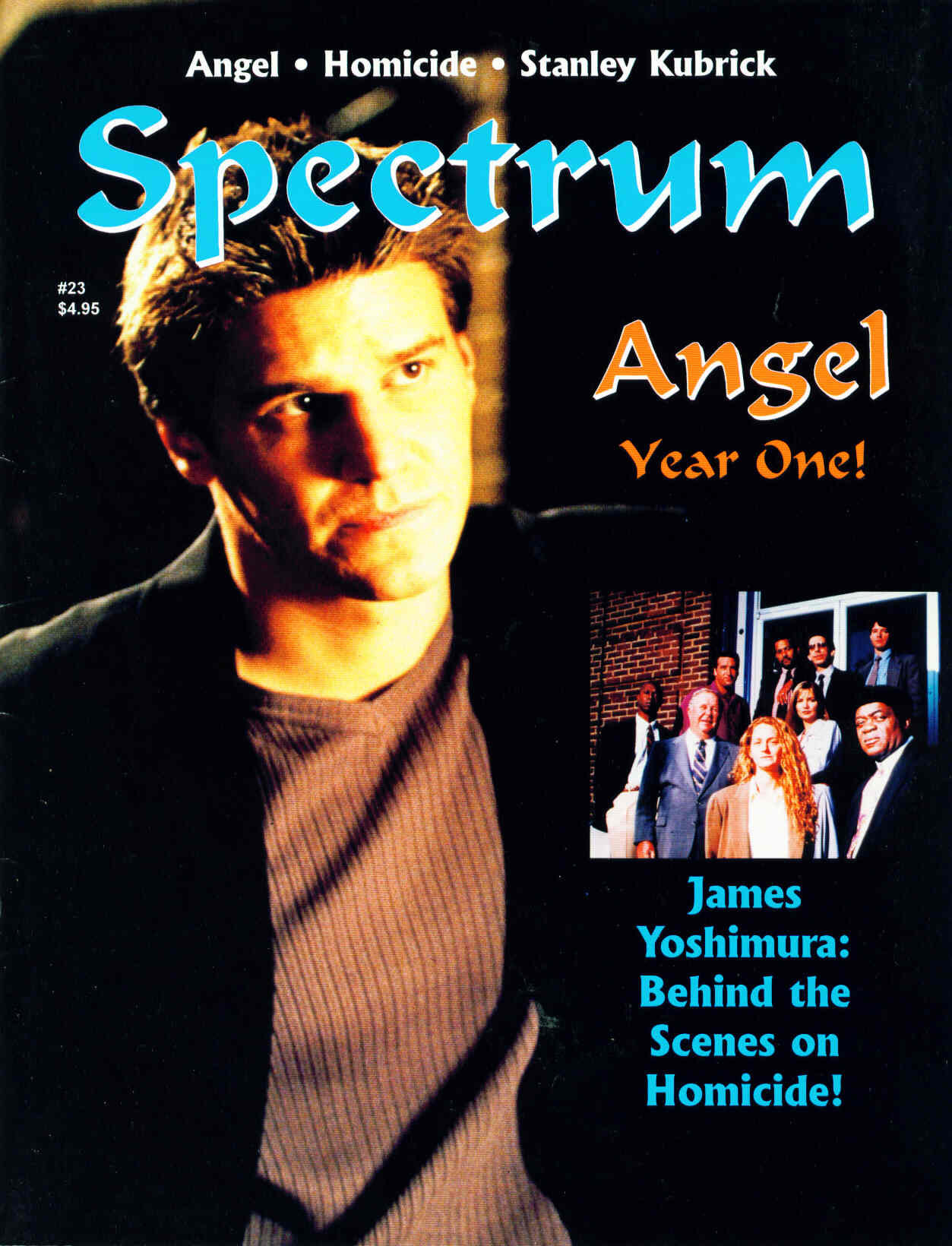 SPECTRUM magazine side cover Issue 23 July 2000