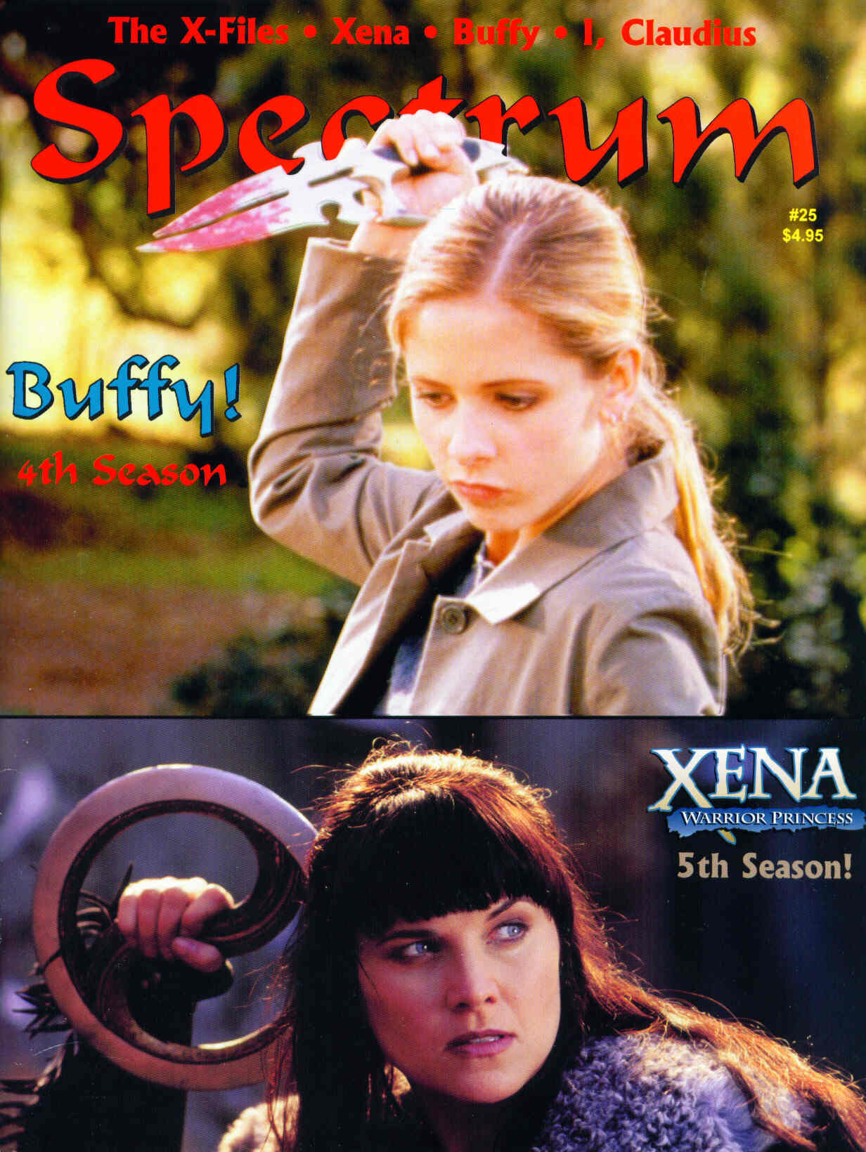 SPECTRUM magazine side cover Issue 25 January 2001