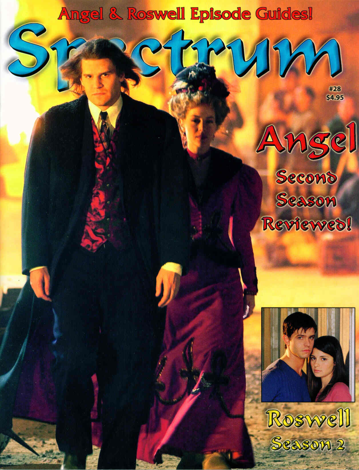 SPECTRUM magazine side cover Issue 28 October 2001