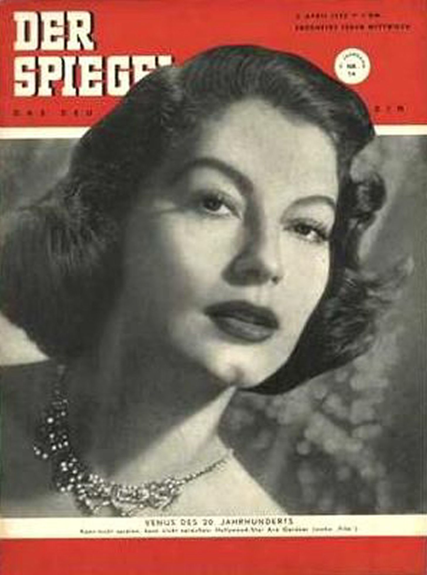 SPIEGEL | DER magazine side cover Issue 14 2 April 1952