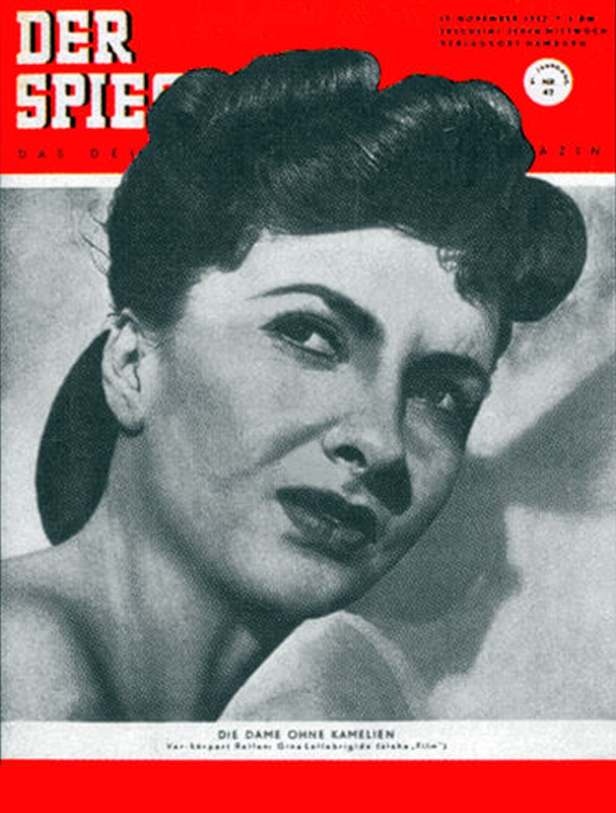 SPIEGEL | DER magazine side cover Issue 47 19 November 1952