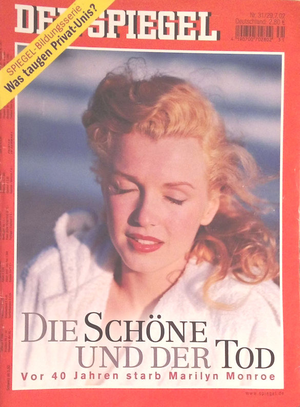 SPIEGEL | DER magazine cover Issue 31 29 July 2002