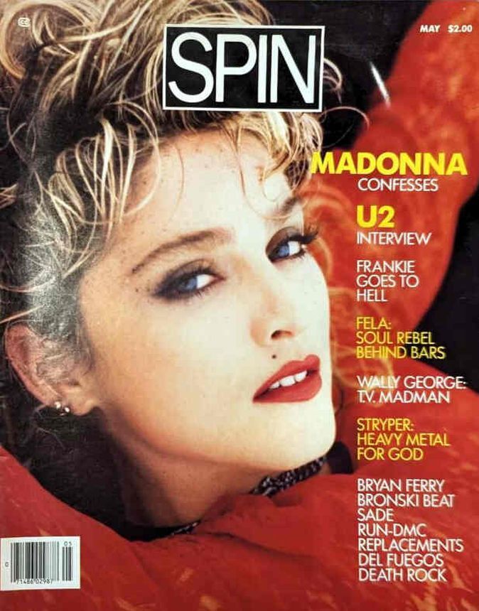 SPIN magazine side cover Issue 1  May 1985