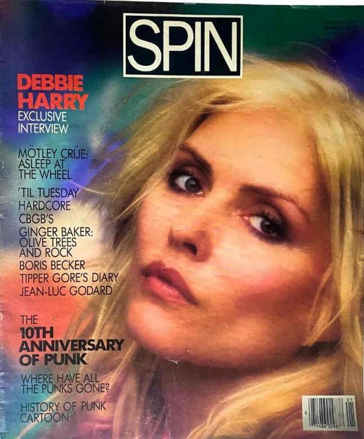 SPIN magazine side cover  January 1986