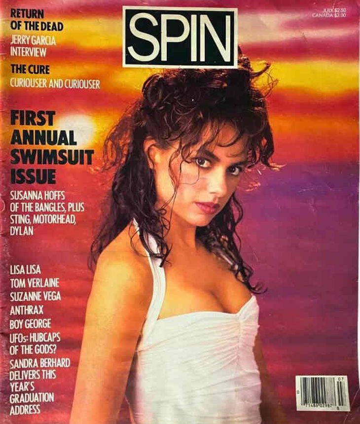 SPIN magazine side cover  July 1987