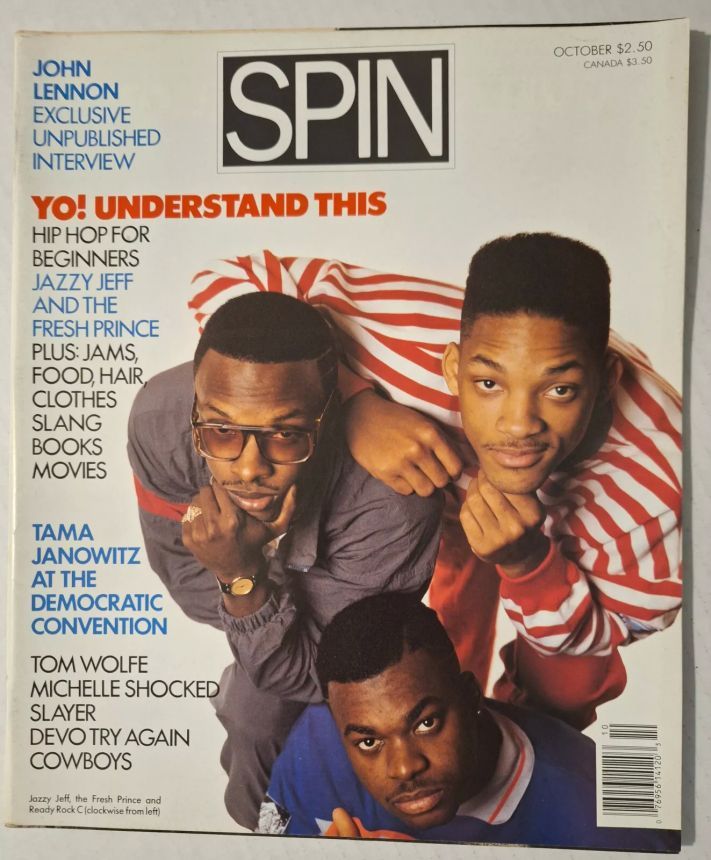 SPIN magazine side cover  October 1988