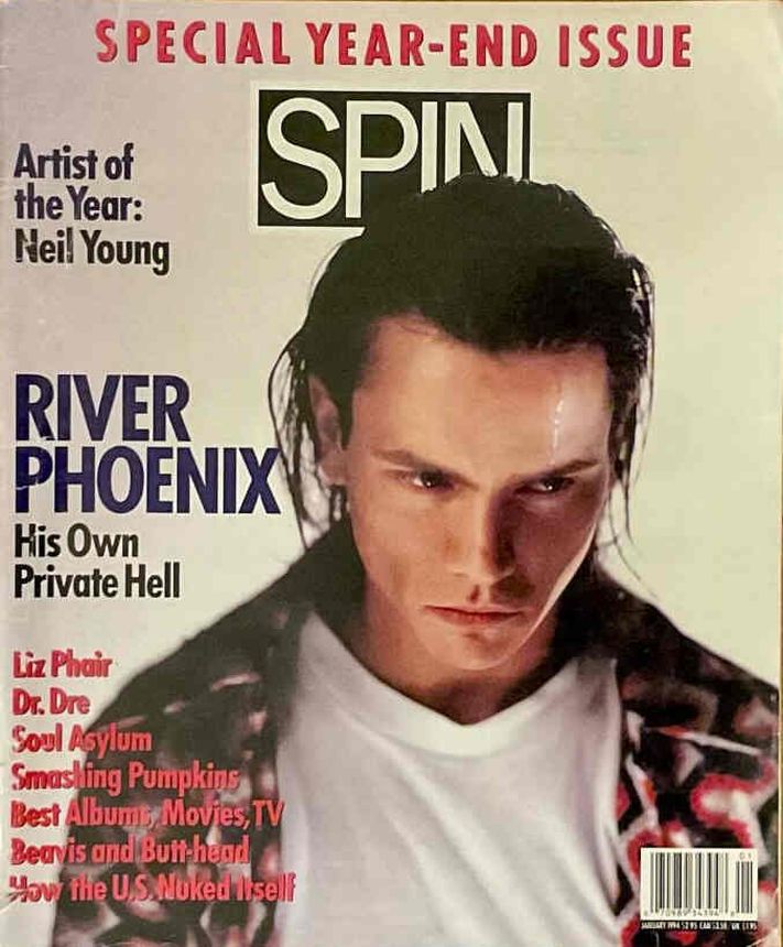 SPIN magazine side cover  January 1994