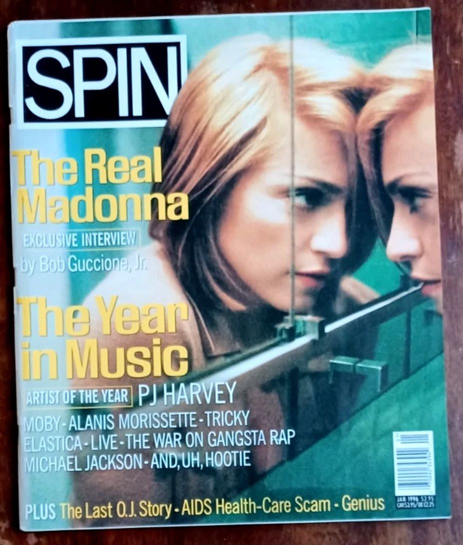 SPIN magazine side cover  January 1996