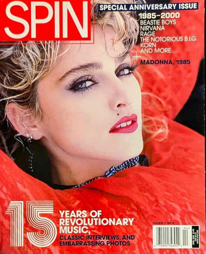 SPIN magazine side cover  April 2000