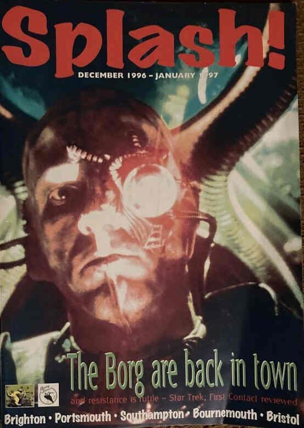 SPLASH UK magazine side cover  December 1996/ January 1997 
