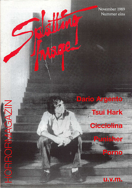 SPLATTING IMAGE magazine side cover Issue 1 November 1989