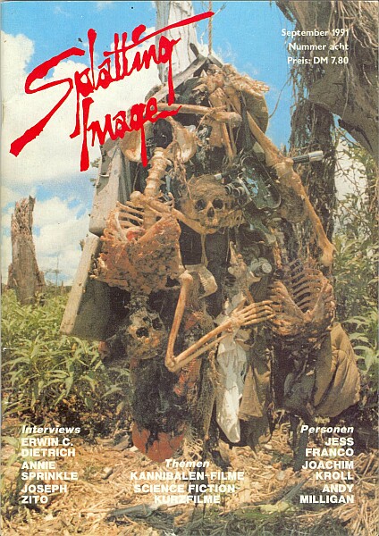 SPLATTING IMAGE magazine side cover Issue 8 September 1991