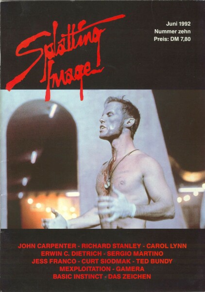 SPLATTING IMAGE magazine side cover Issue 10 June 1992