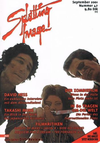 SPLATTING IMAGE magazine side cover Issue 47 September 2001