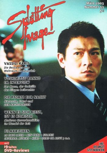 SPLATTING IMAGE magazine side cover Issue 53 March 2003