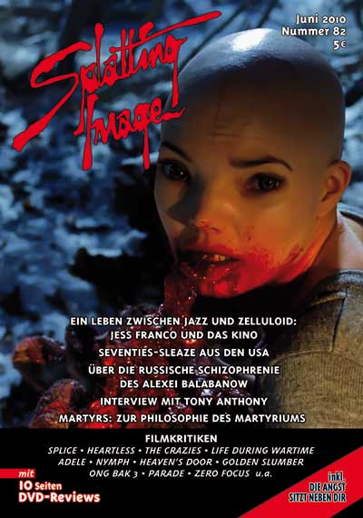 SPLATTING IMAGE magazine side cover Issue 82 June/July/August 2010