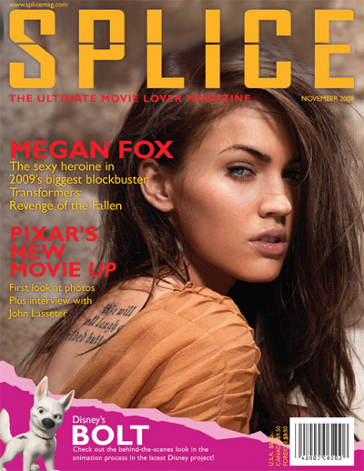 SPLICE magazine side cover November 2008