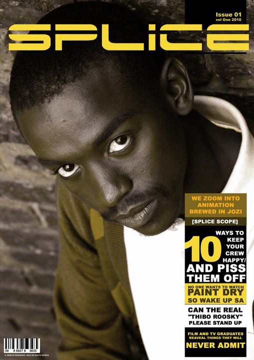 SPLICE (SA) magazine side cover Issue 1  2010