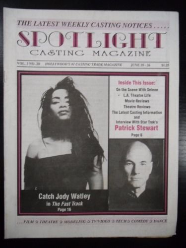 SPOTLIGHT CASTING magazine side cover 20 June 1990