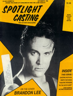 SPOTLIGHT CASTING magazine side cover 9 September 1992