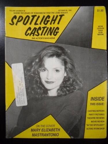 SPOTLIGHT CASTING magazine side cover 28 October 1992
