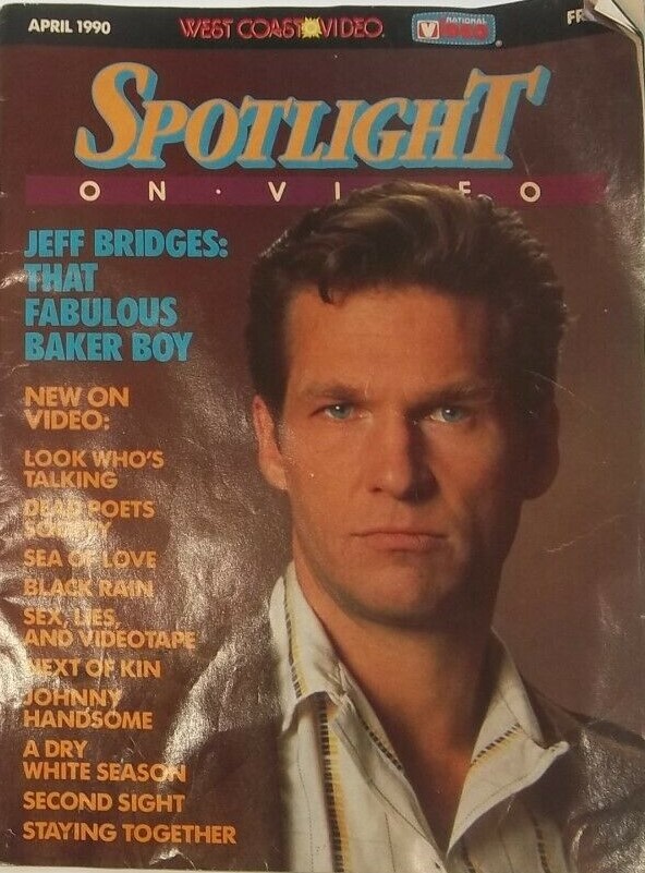 SPOTLIGHT (WEST COAST VIDEO) magazine side cover  April 1990