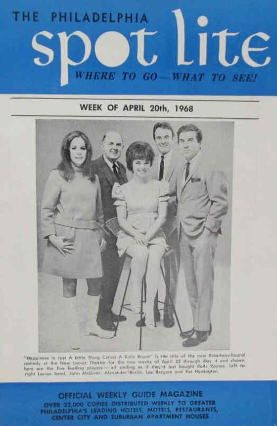 PHILADELPHIA SPOT LITE magazine side cover 20 April 1968