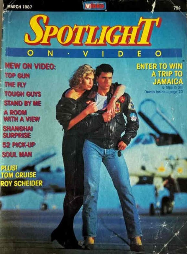 SPOTLIGHT (WEST COAST VIDEO) magazine side cover  March 1987