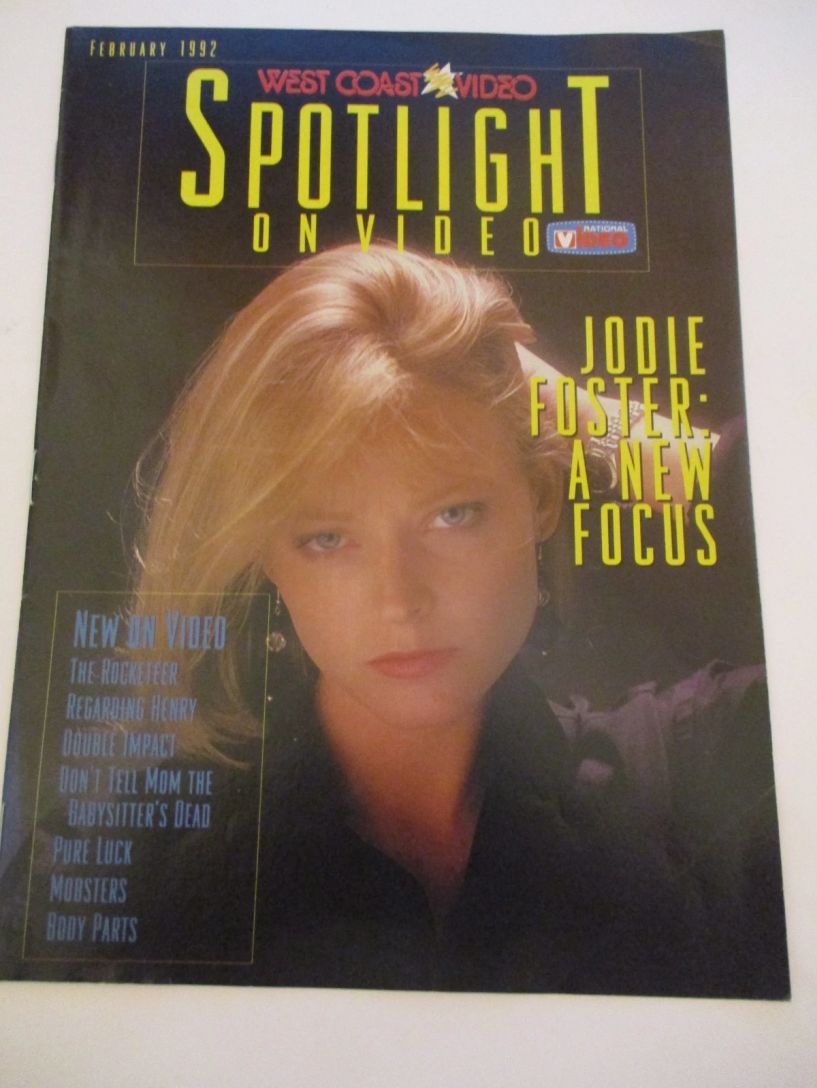 SPOTLIGHT (WEST COAST VIDEO) magazine side cover  February 1992