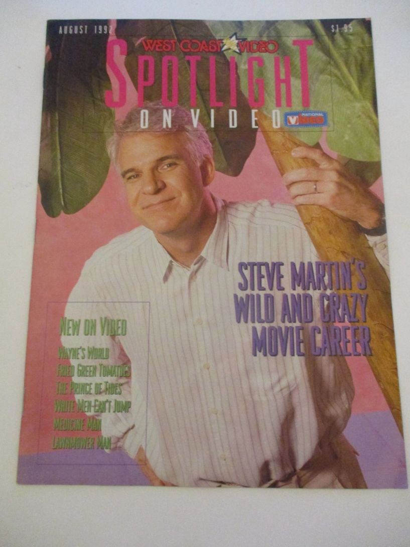 SPOTLIGHT (WEST COAST VIDEO) magazine side cover  August 1992