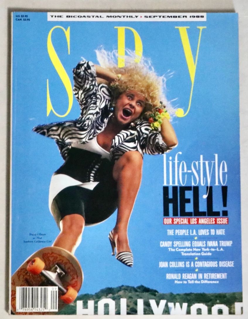 SPY magazine side cover  September 1988