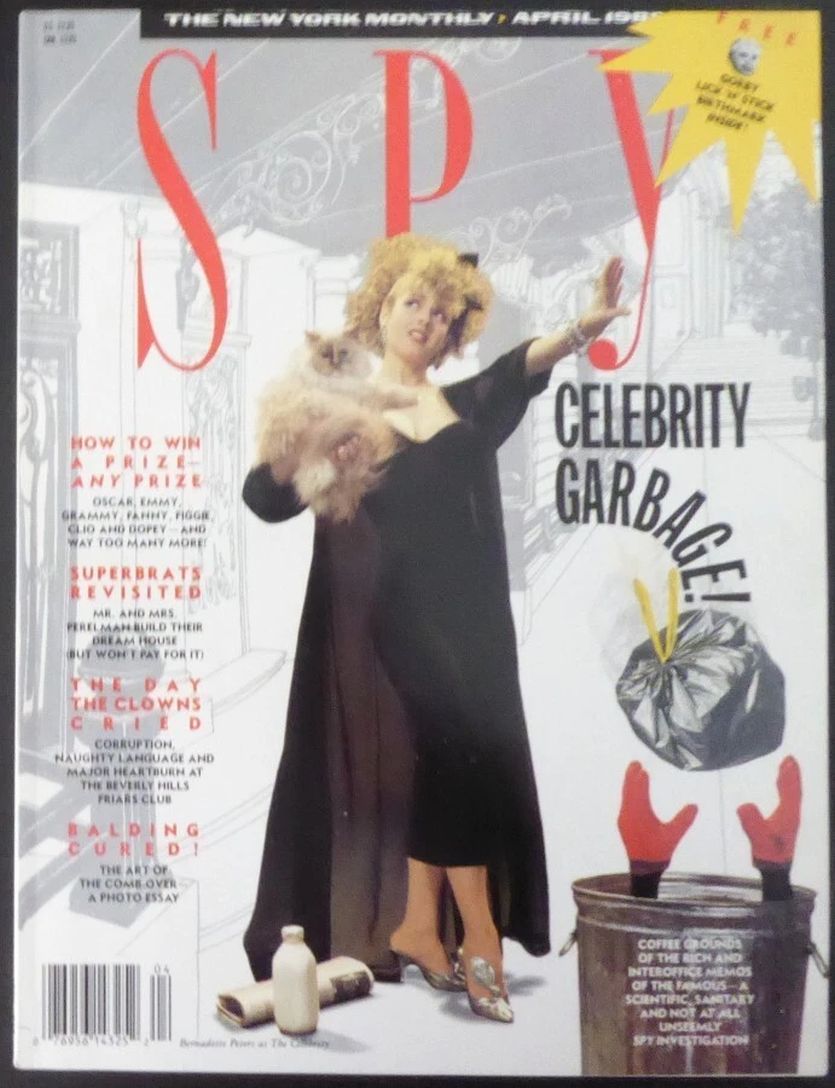 SPY magazine side cover  April 1989