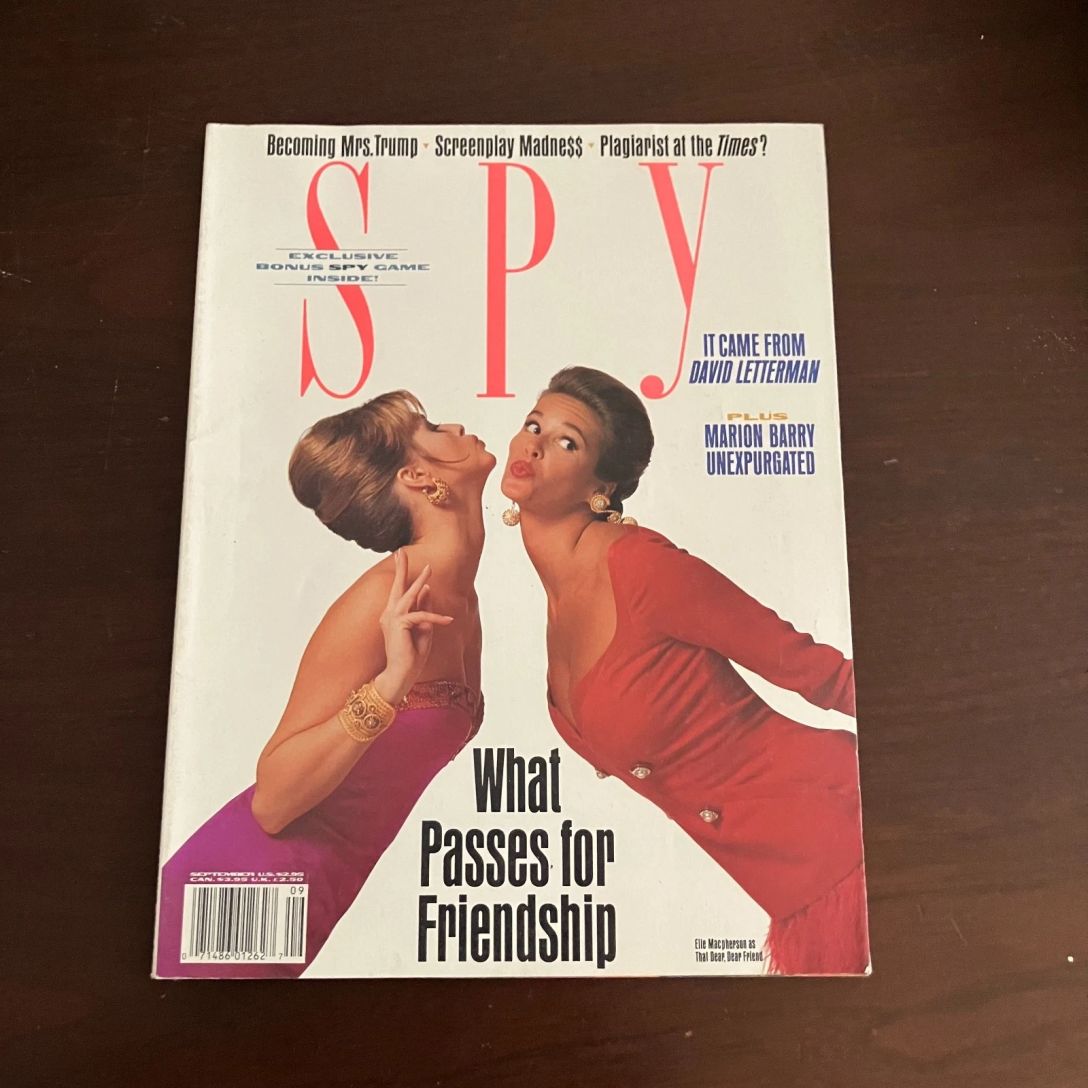 SPY magazine side cover  September 1990