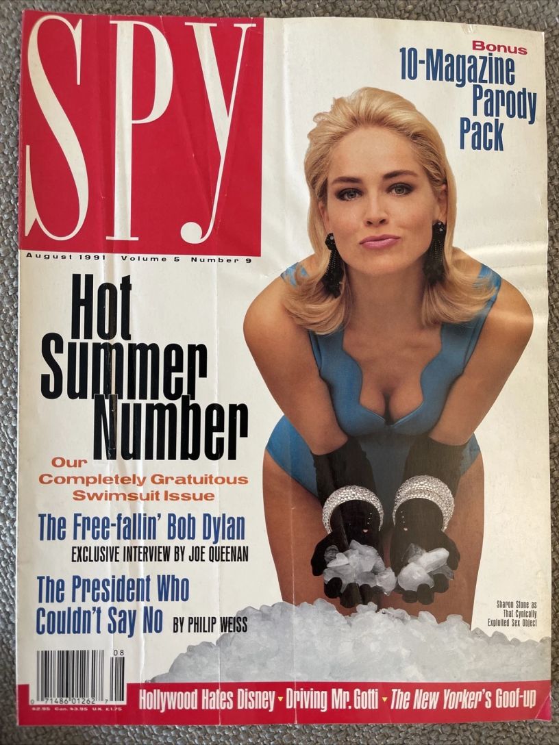 SPY magazine side cover  August 1991