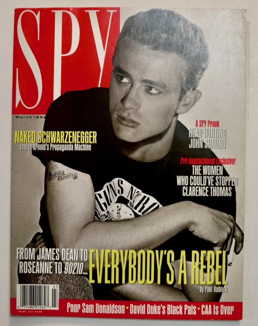 SPY magazine side cover  March 1992