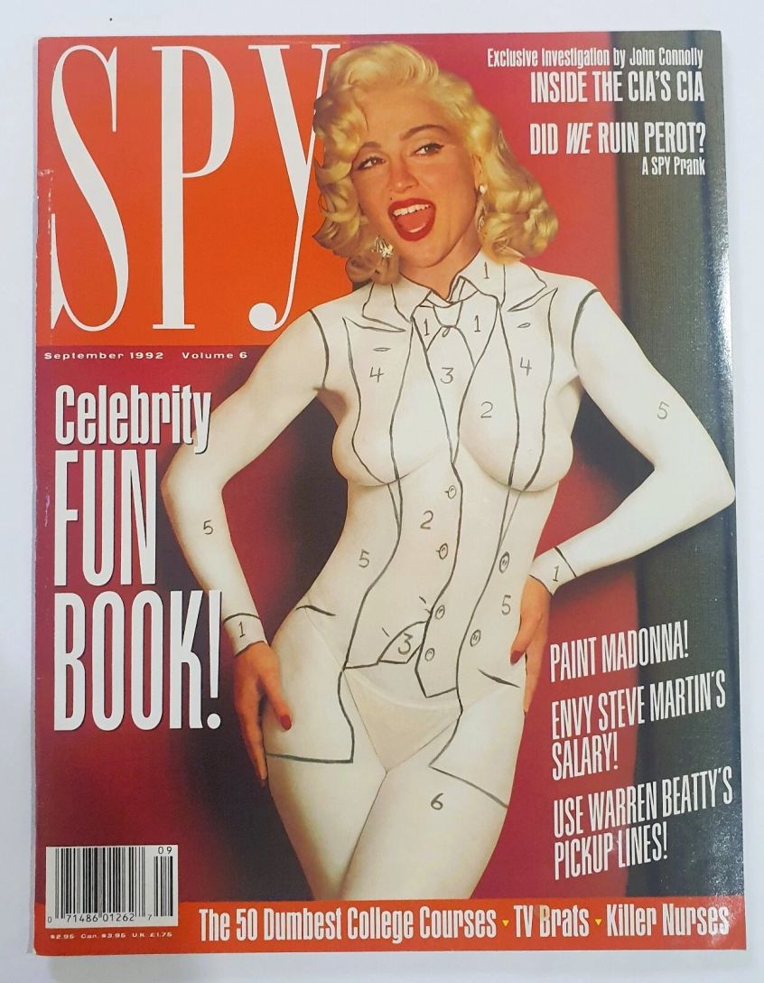 SPY magazine side cover  September 1992