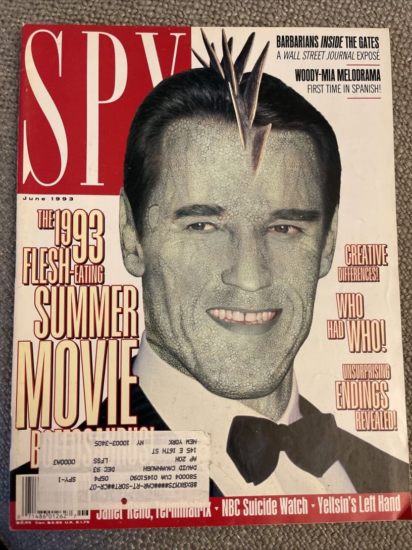 SPY magazine side cover  June 1993
