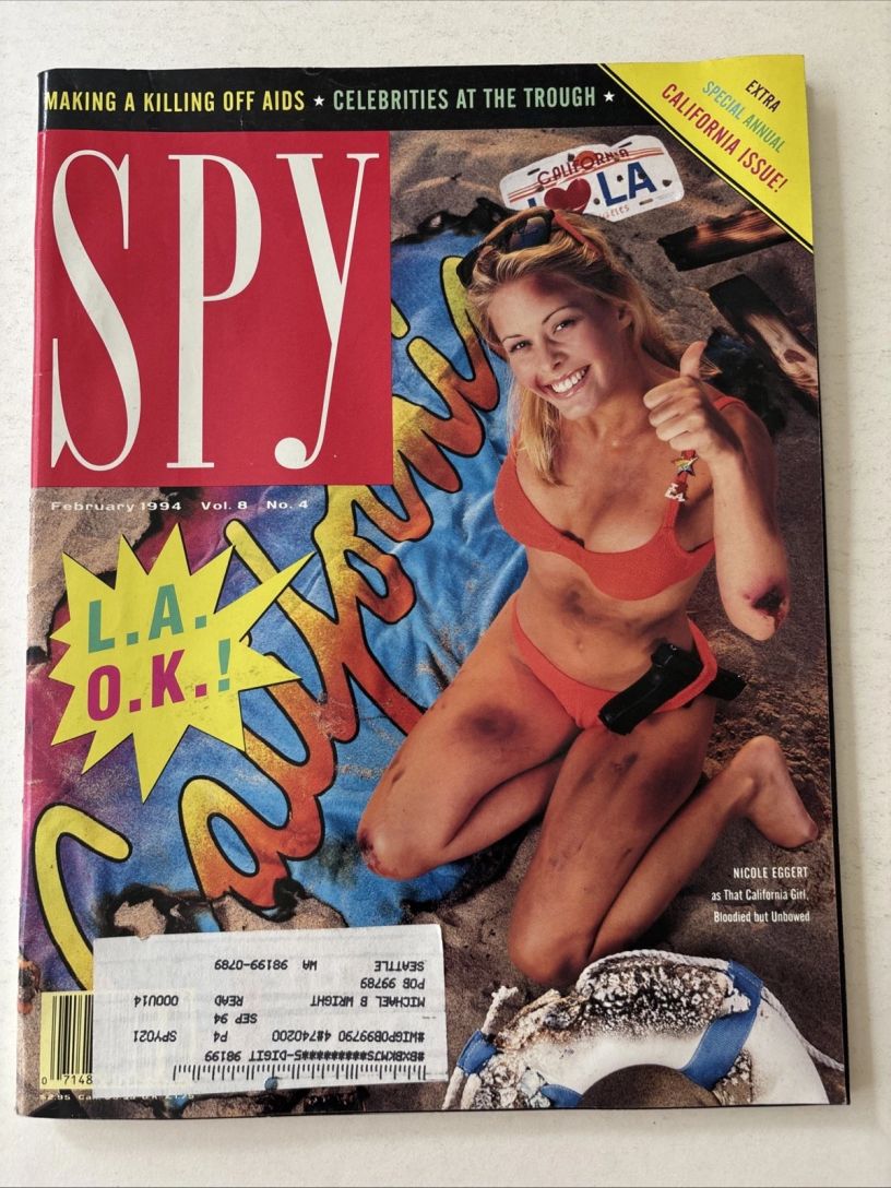 SPY magazine side cover  February 1994
