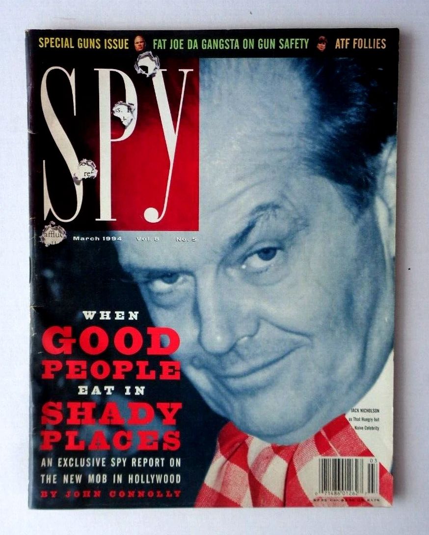 SPY magazine side cover  March 1994