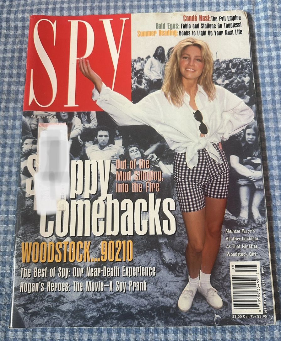 SPY magazine side cover  August 1994