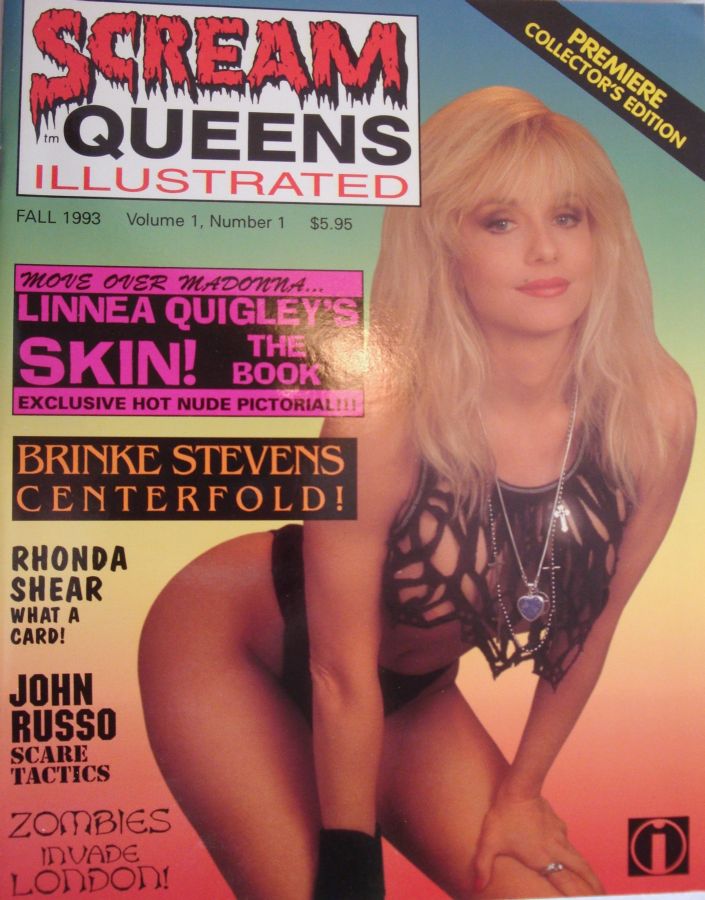 SCREAM QUEENS ILLUSTRATED magazine side cover Issue 1 Fall 1993