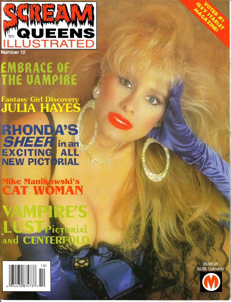 SCREAM QUEENS ILLUSTRATED magazine side cover Issue 10  1996