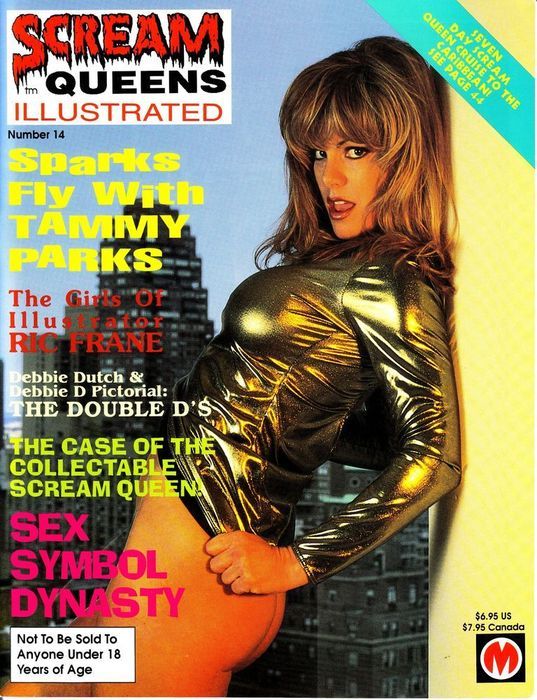 SCREAM QUEENS ILLUSTRATED magazine side cover Issue 14  1997