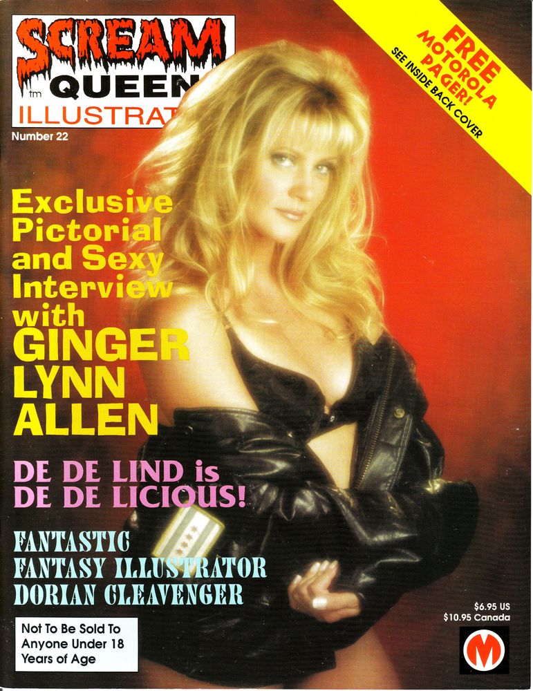SCREAM QUEENS ILLUSTRATED magazine side cover Issue 22  1998