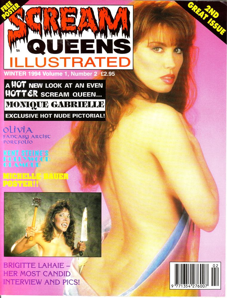 SCREAM QUEENS UK magazine side cover Issue 2 Winter 1994