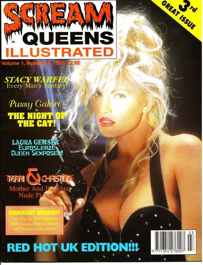 SCREAM QUEENS UK magazine side cover Issue 3  1995