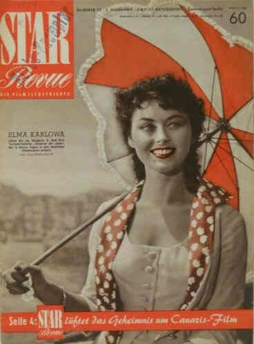 STAR REVUE magazine side cover Issue 22  1954