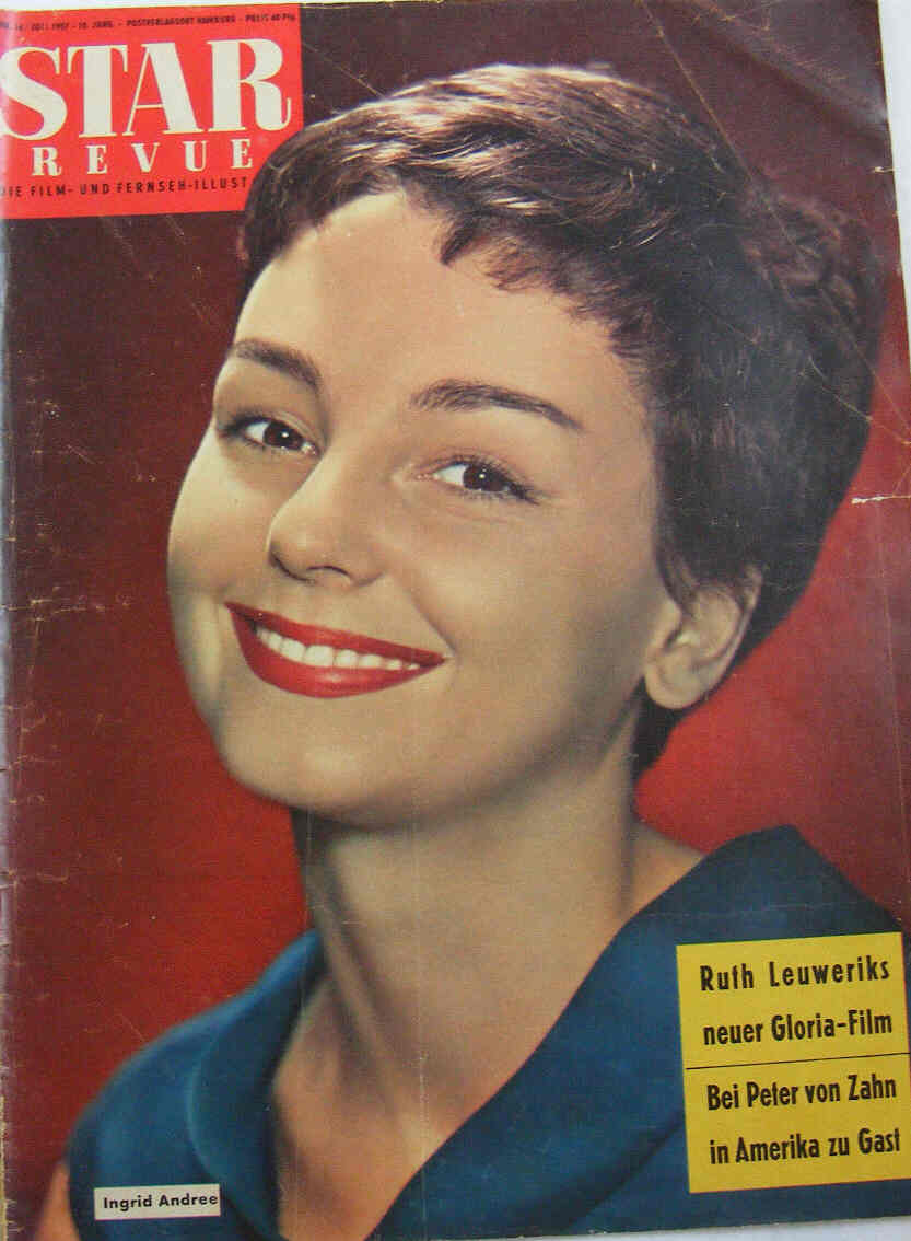STAR REVUE magazine side cover Issue 16  1957