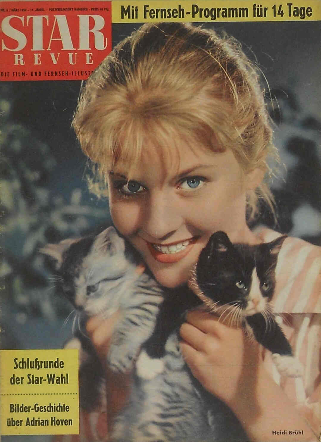 STAR REVUE magazine side cover Issue 6  1958