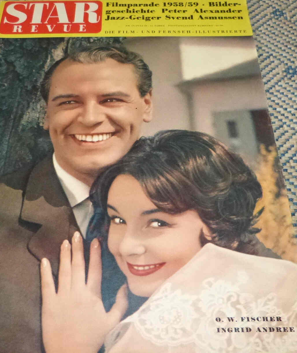 STAR REVUE magazine side cover Issue 16  1958